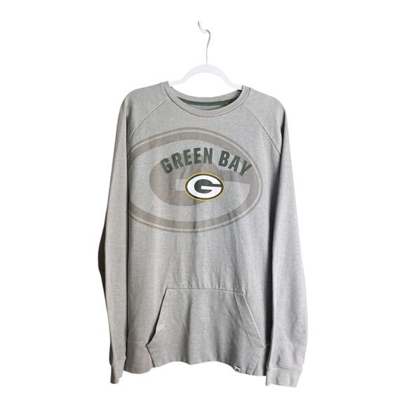 Green Bay Packers NFL Mens 2XL Majestic Long Sleeve Logo Pullover Sweatshirt - Picture 1 of 7
